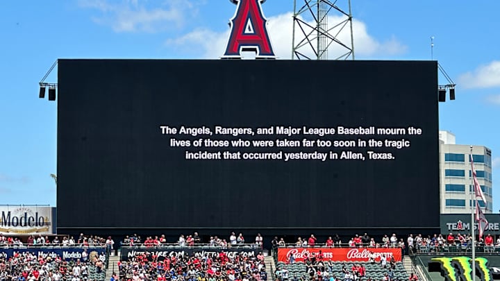 Moment of Silence for Allen Mall Shooting Victims Before Texas Rangers, Angels Game