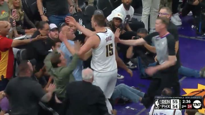 NBA Twitter Erupts Over Suns Owner Appearing to Flop After Altercation With Nikola Jokic NBA Twitter Erupts Over Suns Owner Appearing to Flop After Altercation With Nikola Jokic