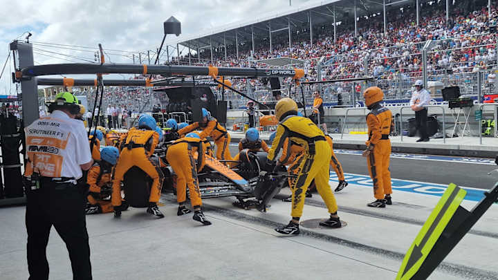 Lando Norris Almost Hits Personel As They Run Across Pit Lane In Repeat FIA Offence