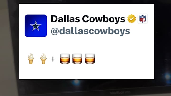 Cowboys Schedule Hint: ‘2 Ice Cream Cones + 3 Whiskeys’ Cowboys Schedule Hint: ‘2 Ice Cream Cones + 3 Whiskeys’
