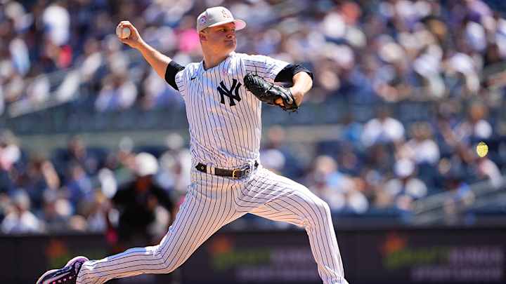 Yankees’ Clarke Schmidt Steamrolls Rays’ Third Base Coach