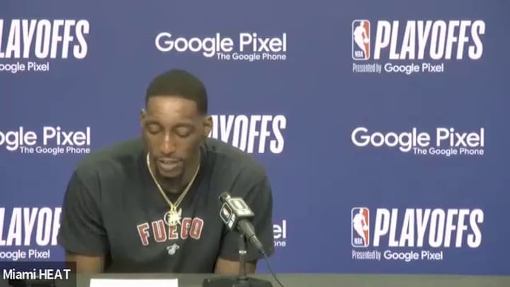 Miami Heat's Bam Adebayo Answering Phone Call From Mom During Press Conference Is Perfect Mother's Day Moment Miami Heat's Bam Adebayo Answering Phone Call From Mom During Press Conference Is Perfect Mother's Day Moment