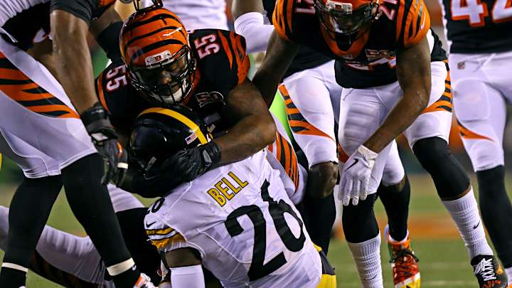 Le'Veon Bell Calls Out Vontaze Burfict, Wants to Box Former Bengals Linebacker Le'Veon Bell Calls Out Vontaze Burfict, Wants to Box Former Bengals Linebacker