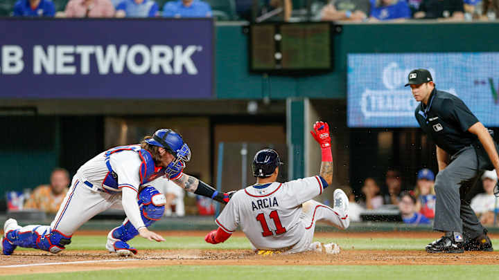 Texas Rangers Routed by Braves in Prospect's Debut Texas Rangers Routed by Braves in Prospect's Debut