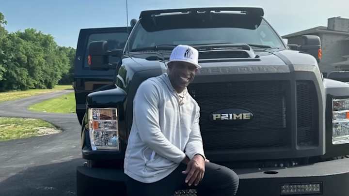 Deion Sanders shows off new huge "Prime" Ford super truck