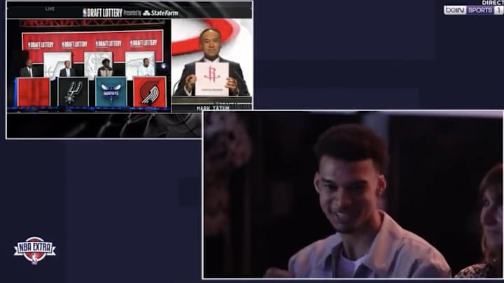 Victor Wembanyama Seemed Very Happy When the Rockets Didn’t Get No. 1 Pick in NBA Draft Lottery Victor Wembanyama Seemed Very Happy When the Rockets Didn’t Get No. 1 Pick in NBA Draft Lottery