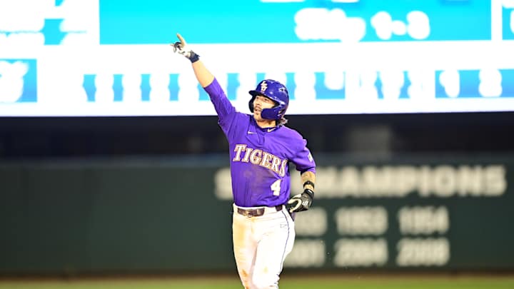 Jordan Thompson Powers LSU Over Georgia 8-5 in Game 1
