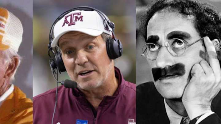 Aggies Coach Jimbo Fisher Tells a Gun Joke; Can 'The Culture' Endure It? Aggies Coach Jimbo Fisher Tells a Gun Joke; Can 'The Culture' Endure It?