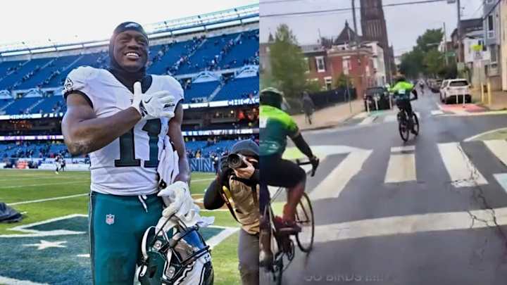 A.J. Brown 'Ain't Doin' This S*** No More!' Eagles WR Avoids Dangerous Car Crash in Charity Bike Race A.J. Brown 'Ain't Doin' This S*** No More!' Eagles WR Avoids Dangerous Car Crash in Charity Bike Race