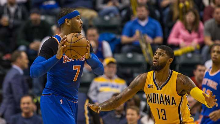 Carmelo Anthony, one of Pacers guard Tyrese Haliburton's favorite players, retires
