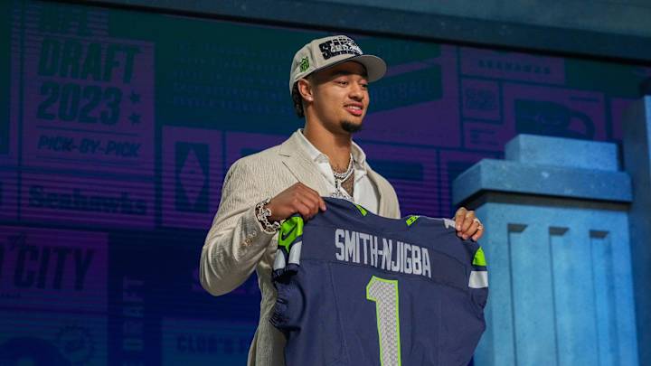 LOOK: Ex Buckeye WR Jaxon Smith-Njigba Debuts New Seattle Seahawks Threads LOOK: Ex Buckeye WR Jaxon Smith-Njigba Debuts New Seattle Seahawks Threads