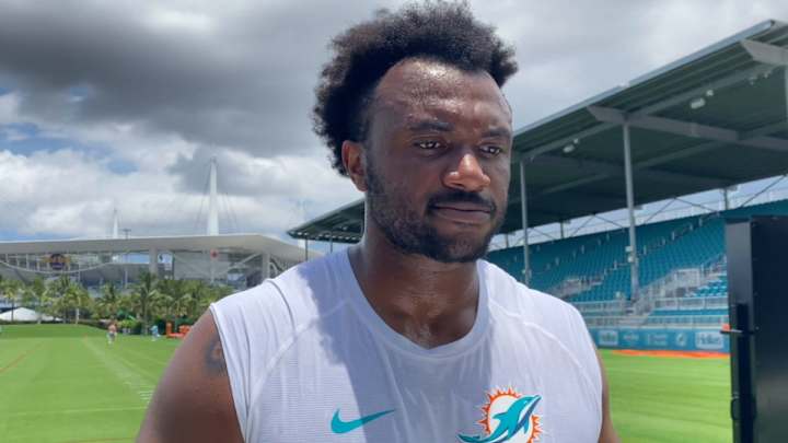 Slimmed-Down Jackson 'Angry Excited' for Dolphins season