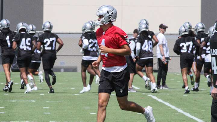 From Raiders Training Camp:  QB Aidan O'Connell
