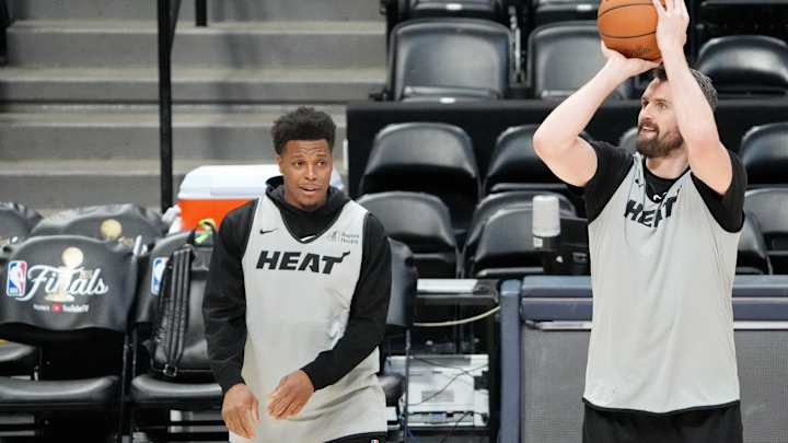 Report: Miami Heat's Kevin Love To Start In Place Of Caleb Martin Tonight In Game 2 Against Denver Nuggets