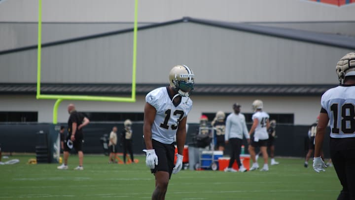 Saints WR Michael Thomas on Field for OTAs