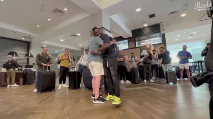 See the Moment Reds Start Prospect Elly De La Cruz Learned He Was Going to the Majors