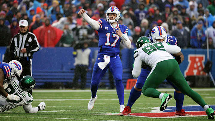 Bills’ Josh Allen Opens Up About Jets’ Acquisition of Aaron Rodgers Bills’ Josh Allen Opens Up About Jets’ Acquisition of Aaron Rodgers