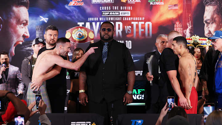 VIDEO: Josh Taylor & Teofimo Lopez Get Heated During Weigh-Ins