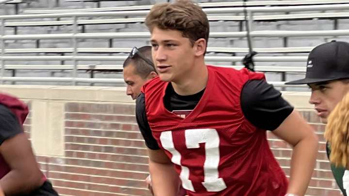 FSU QB Commit Luke Kromenhoek Stands Out Ahead of 'Business Trip' at Elite 11 Finals