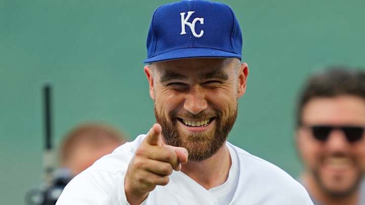 Watch: Travis Kelce Redeems Himself With First Pitch at Royals Game