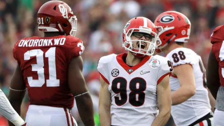 Rodrigo Blankenship Gets Heckled by Baker Mayfield Rodrigo Blankenship Gets Heckled by Baker Mayfield