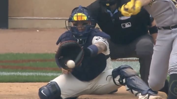 Twins Catcher Christian Vazquez Got Hit by Foul Ball in a Painful Place and MLB Fans Felt Awful for Him Twins Catcher Christian Vazquez Got Hit by Foul Ball in a Painful Place and MLB Fans Felt Awful for Him