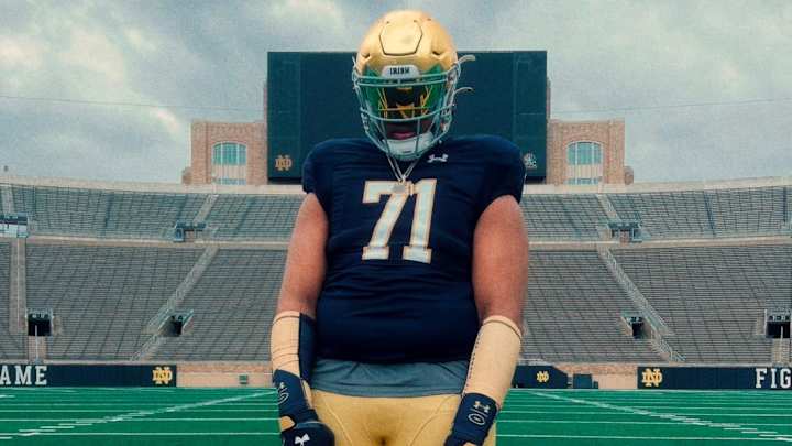 Talented 2025 Offensive Tackle Maki Stewart Recaps Notre Dame Visit