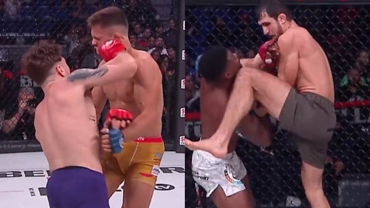 VIDEO: Bellator 297 Fighters Score Brutal Knockouts In Chicago