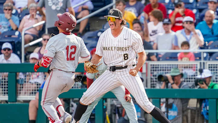 No. 1 Wake Forest rains on Stanford's parade in Omaha