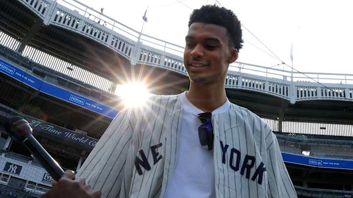 Likely Number 1 Pick in NBA Draft Victor Wembanyama Hangs Out at Yankee Stadium on Tuesday