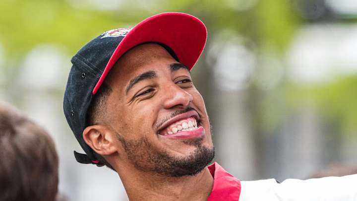 Jarace Walker and Bennedict Mathurin react to Tyrese Haliburton's contract extension with Indiana Pacers