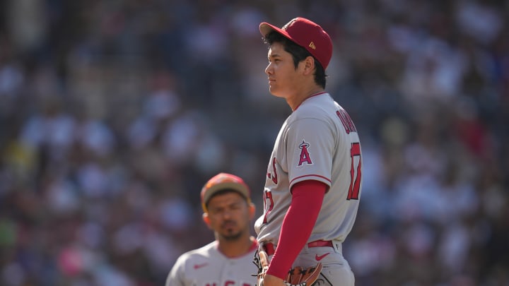 Angels’ Shohei Ohtani Exits Game Early vs. Padres Angels’ Shohei Ohtani Exits Game Early vs. Padres