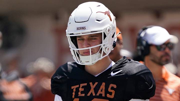 Steve Sarkisian Not Worried About Arch Manning’s Rough Texas Spring Game