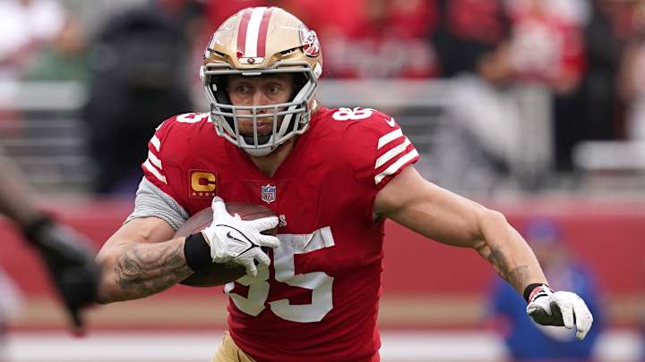 What the Over/Under for Receiving Yards is for George Kittle in 2023