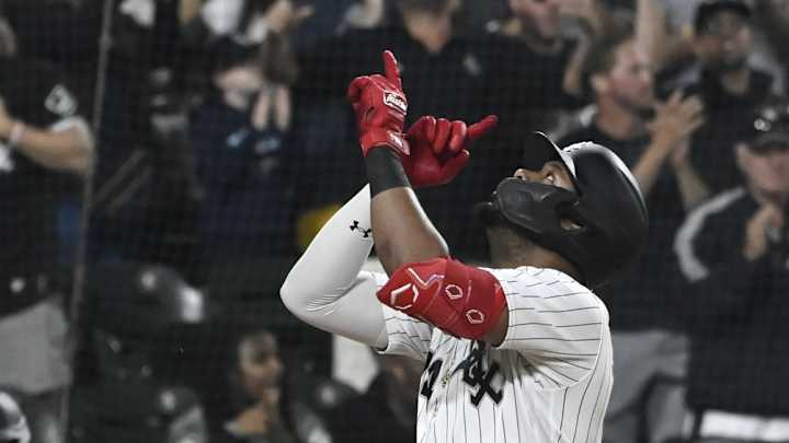 Chicago White Sox' Eloy Jimenez Victim of Strike Three Call After Timeout Not Granted By Umpire Chicago White Sox' Eloy Jimenez Victim of Strike Three Call After Timeout Not Granted By Umpire