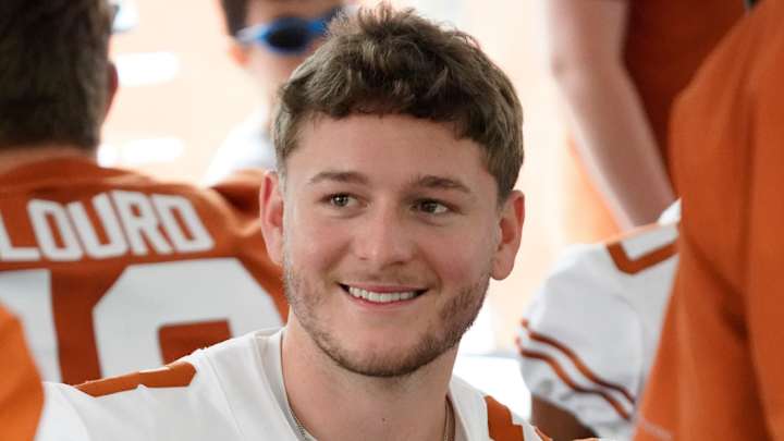 Texas QB Quinn Ewers Explains Competition That Led to Viral Arch Manning Photo Texas QB Quinn Ewers Explains Competition That Led to Viral Arch Manning Photo