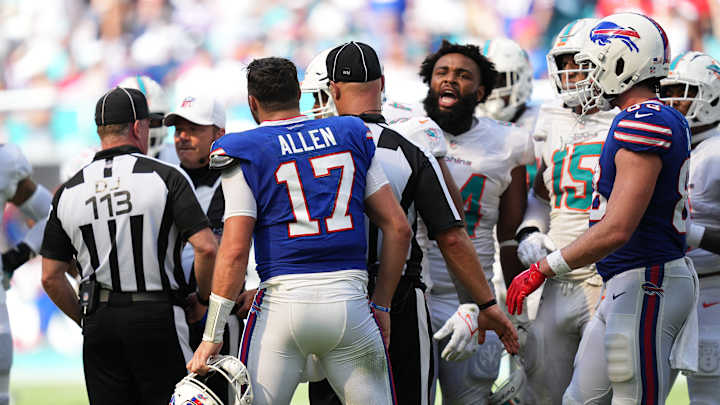 Bills OT Dion Dawkins 'Not a Fan!' of Dolphins 'Chirper' Christian Wilkins