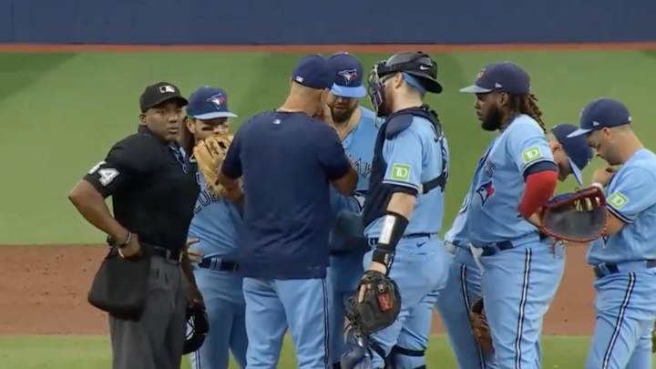 MLB Fans Called for Ump’s Job Over His Childish Move Before Ejecting Blue Jays' Pitching Coach