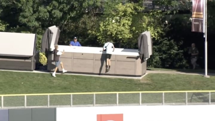 Angels Prospect Chris Okey Hits 450-Foot Bomb Into a Hot Tub