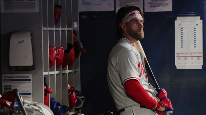 Bryce Harper to Start at First Base Friday As Phillies Mull Trade Options