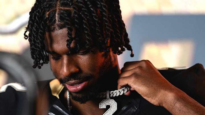 Shedeur Sanders going at Cormani McClain every day in practice Shedeur Sanders going at Cormani McClain every day in practice