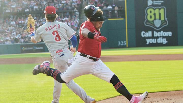 All Eyes On Bryce Harper As Guardians Take Series Opener Over Phillies