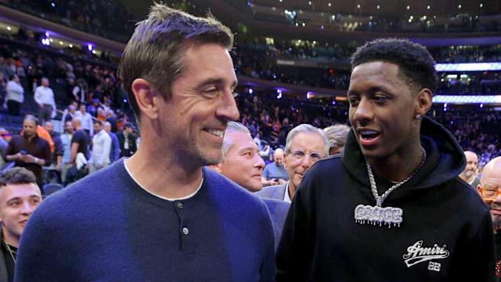 Sauce Gardner Gifted Aaron Rodgers With a Dazzling Jets Necklace