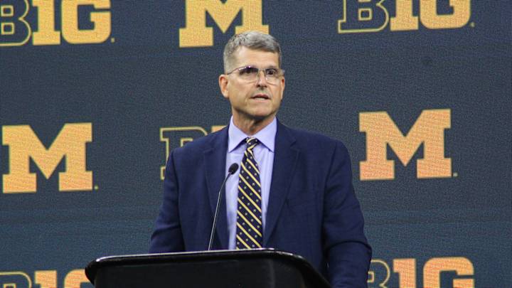 Michigan's Jim Harbaugh To Serve Self-Imposed Three-Game Suspension Michigan's Jim Harbaugh To Serve Self-Imposed Three-Game Suspension