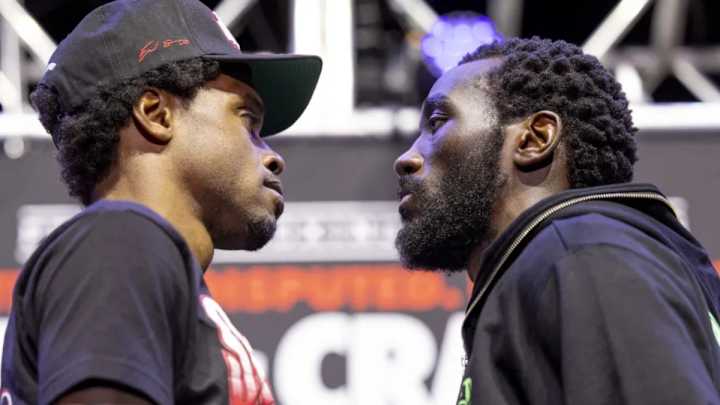 VIDEO: Errol Spence Jr. vs. Terence Crawford Weigh-ins In Las Vegas