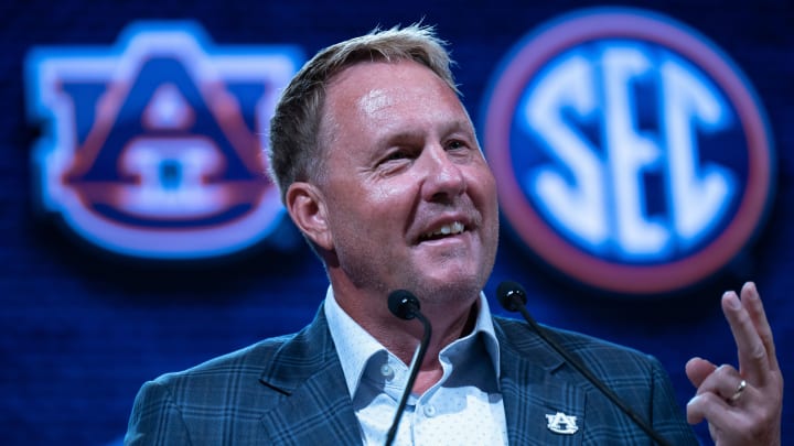 Auburn’s Freeze Gets Thrown Into Pool After Flipping Five-Star Recruit From Alabama