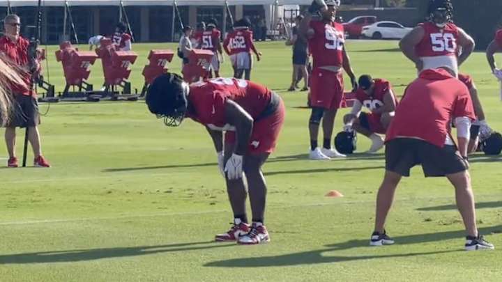Bucs First-Round Pick Carted Off Field During Training Camp