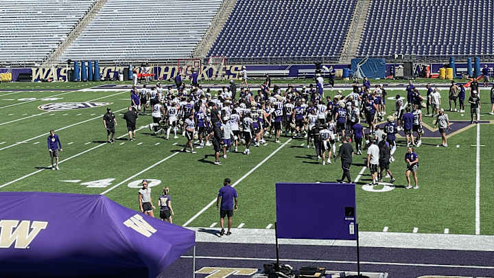 Sights and Sounds of UW Fall Practice No. 2
