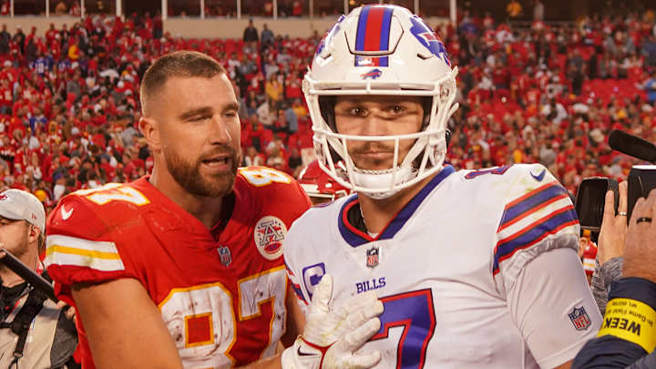 Josh Allen Trolls Travis Kelce Over His Failed Attempt to Woo Taylor Swift Josh Allen Trolls Travis Kelce Over His Failed Attempt to Woo Taylor Swift