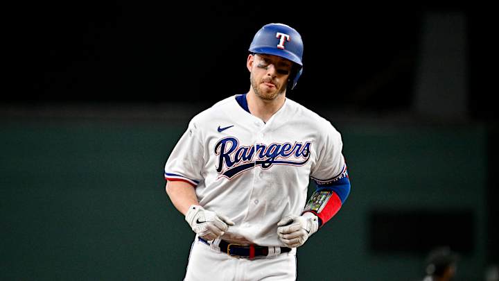 Mitch Garver Can't Believe Record-Long Homer for Texas Rangers Mitch Garver Can't Believe Record-Long Homer for Texas Rangers